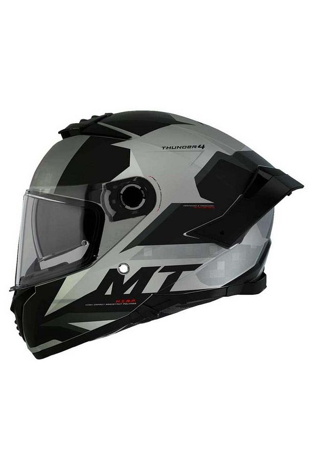 MT Thunder 4 SV FF118SV Exeo C2 Gloss Pearl Titanium Full Face Motosiklet Kaskı - 3