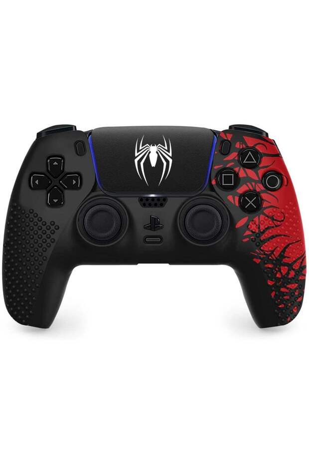 Generic Anti-Slip Silicone Skin for PS5 Controller - Soft Protective Cover Case & Touch Pad Stickers