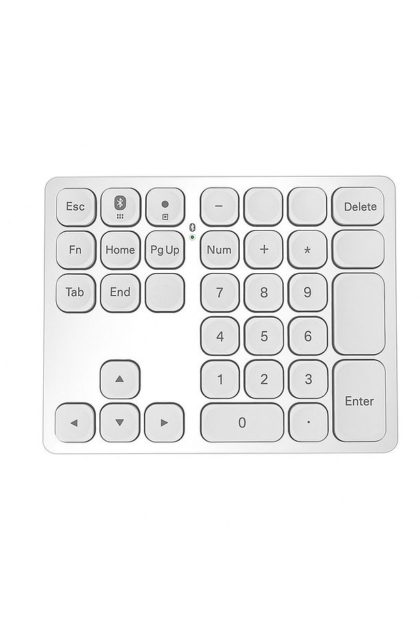 Bluetooth Bağlantılı Sayısal Numpad - Siyah/Gümüş - Tip-C Girişli Mini Klavye - 4
