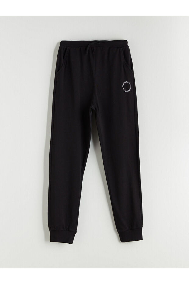 Beli Lastikli Erkek Çocuk Jogger Eşofman Altı - 1