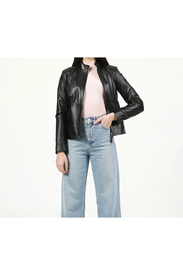 Genuine Leather Jacket Coat Sports Classic Daily Comfortable Useful Soft