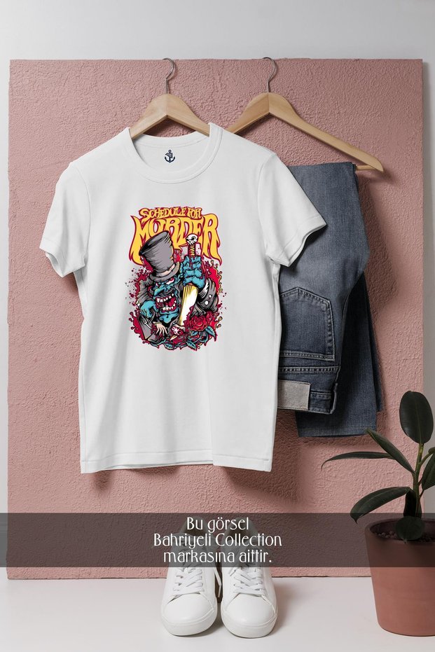 Oversize Blue Blade Monster Vector Design Unisex T-Shirt