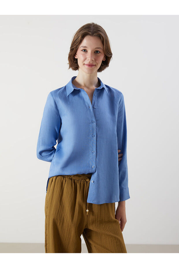 Nevavm 100% Linen Women's Shirt with a Difference