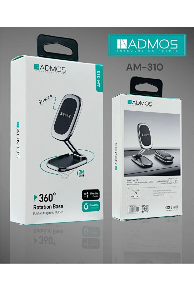 حامل هاتف مغناطيسي قابل للطي AM-310 مع قاعدة دوارة 360 درجة