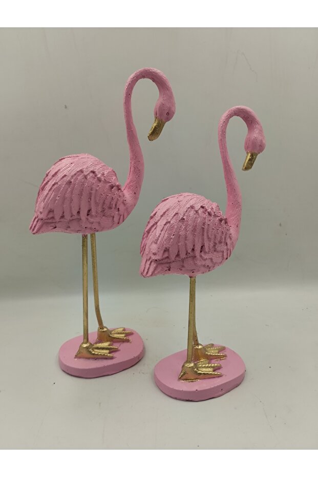 Polyester ikili flemingo dekor - 1