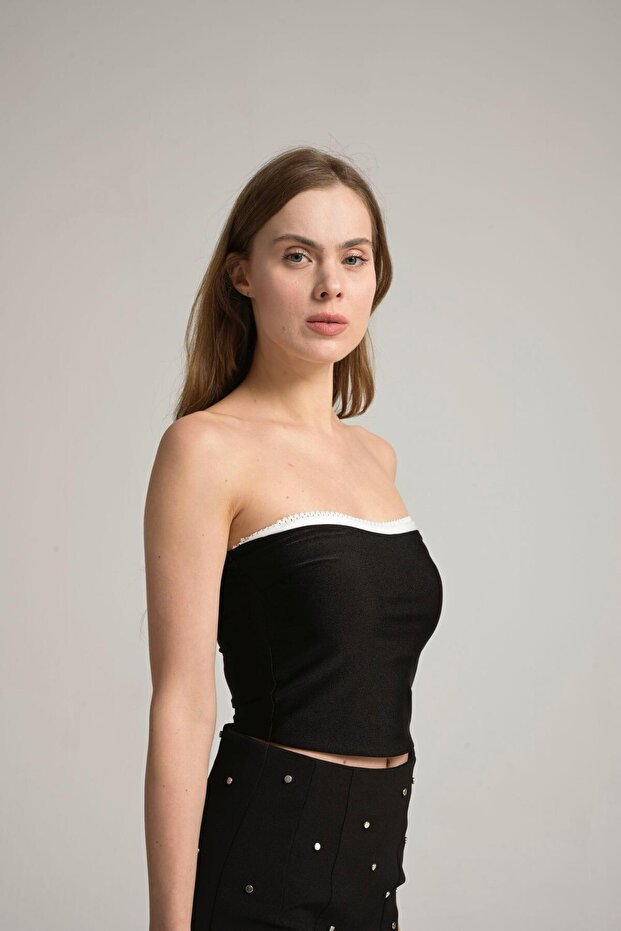 Kadın siyah mini etek - 8