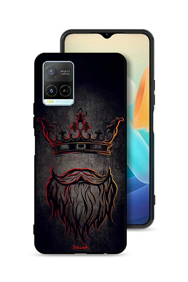 غطاء حماية لهاتف Vivo Y21 بتصميم ملكي