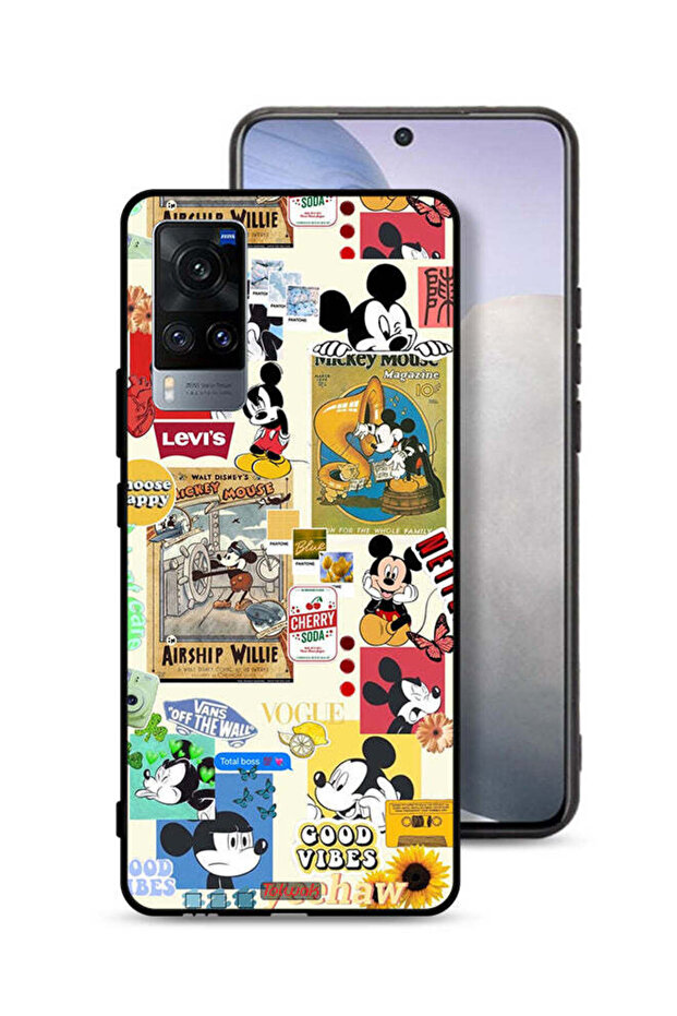Vivo X60 Protective Case Cover Chose Happy And Stickers