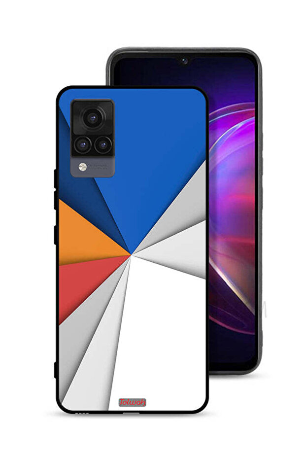 غطاء حماية Vivo V21 مصنوع من مادة مطابقة للفن التجريدي