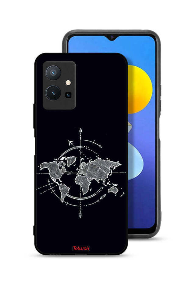 Vivo Y75 5G Protective Case Cover Compass Art