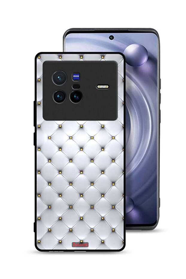 غطاء حماية لجهاز Vivo X80 مطبوع عليه دبابيس على القماش