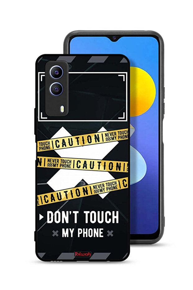Vivo T1x Protective Case Cover Caution Never Touch My Phone