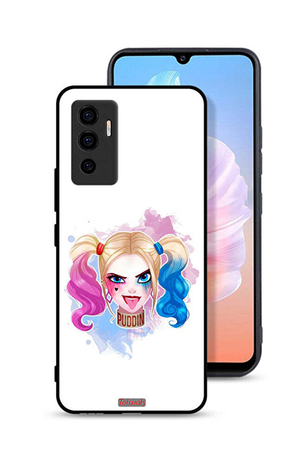 غطاء حماية لهاتف Vivo V23e برسومات هارلي كوين