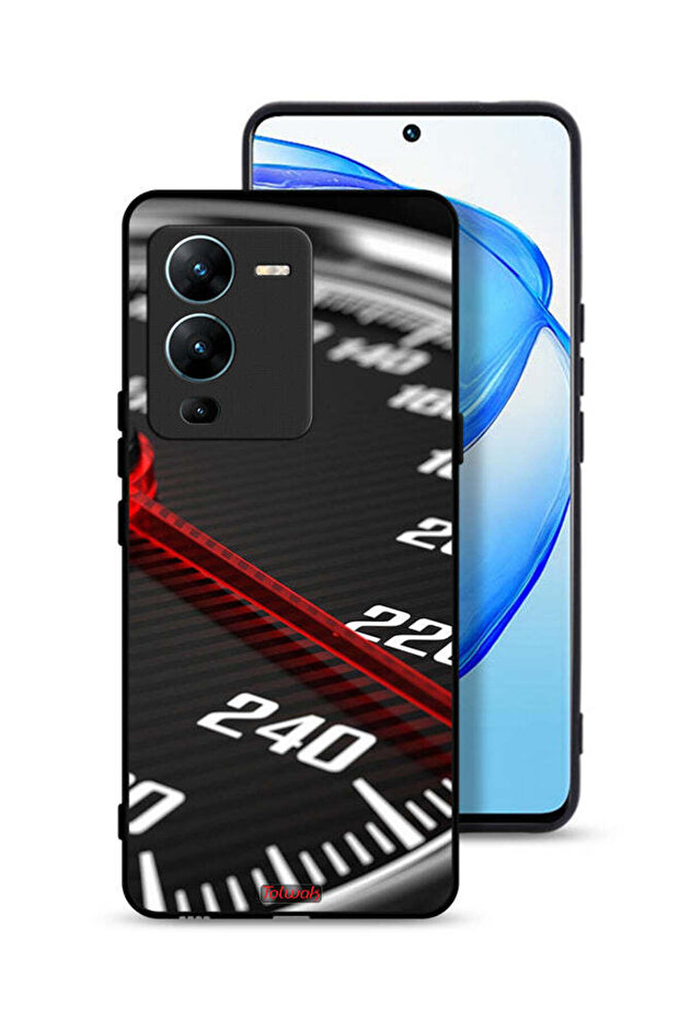 غطاء حماية لجهاز Vivo V25 Pro 5G مع عداد السرعة