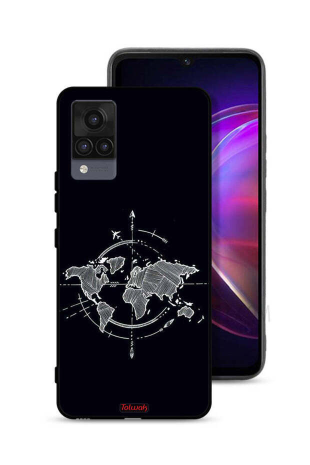 Vivo V21 Protective Case Cover Compass Art