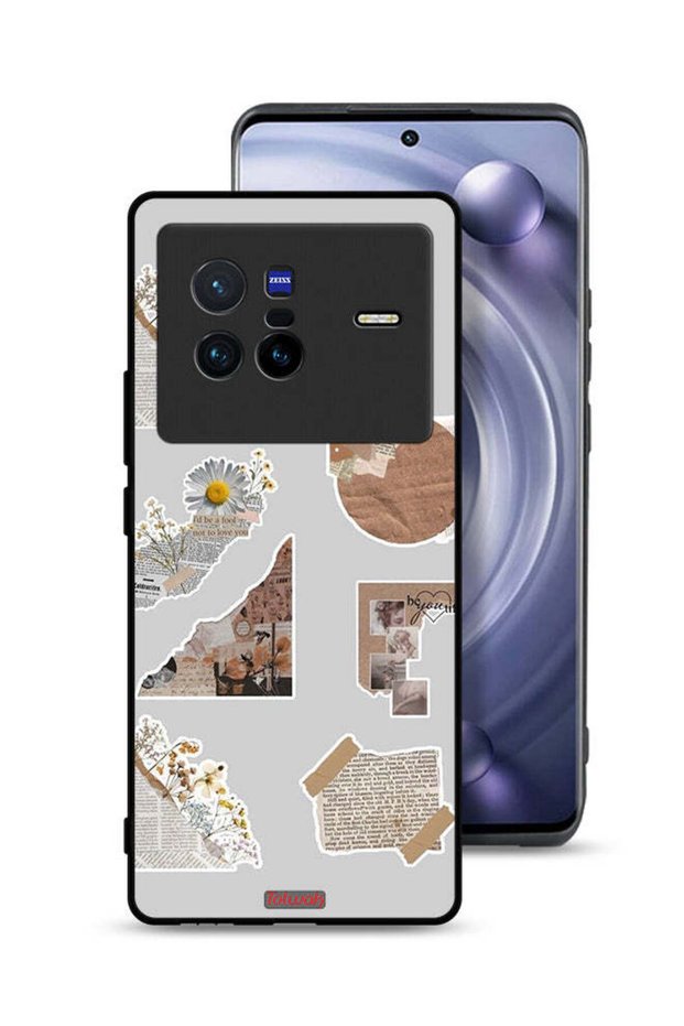 Vivo X80 Protective Case Cover Pieces Of Paper Stickers