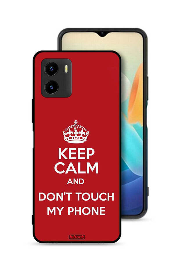 Vivo Y15s Protective Case Cover Keep Calm And Dont Touch My Phone