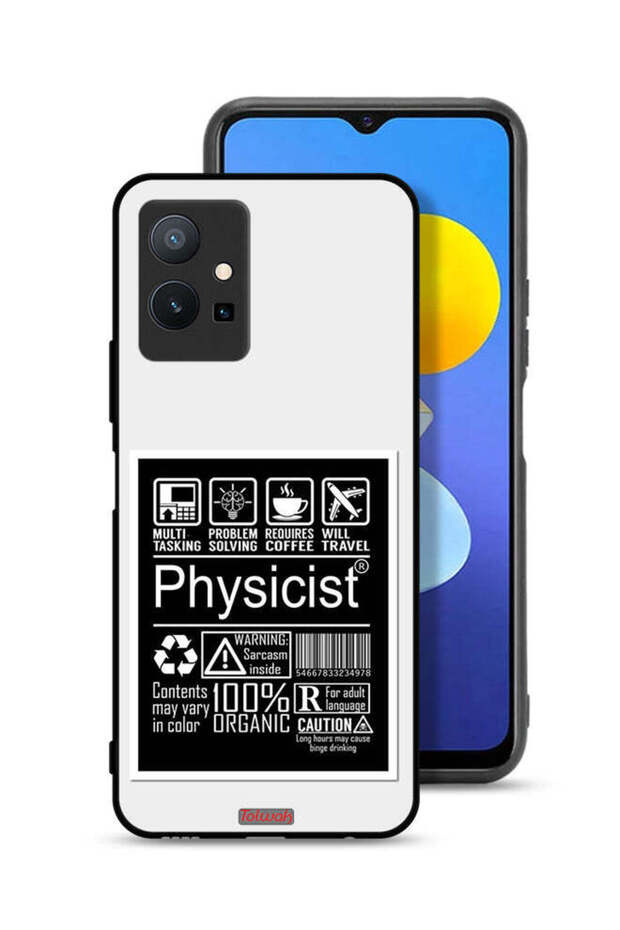 غطاء حماية لهاتف Vivo Y75 5G بملصق فيزيائي