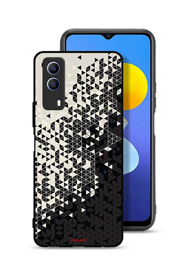 Vivo T1x Protective Case Cover Pattern Digital Art Triangle