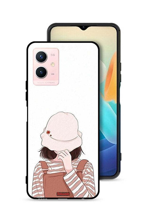 غطاء حماية لهاتف Vivo Y33s 5G بغطاء للوجه