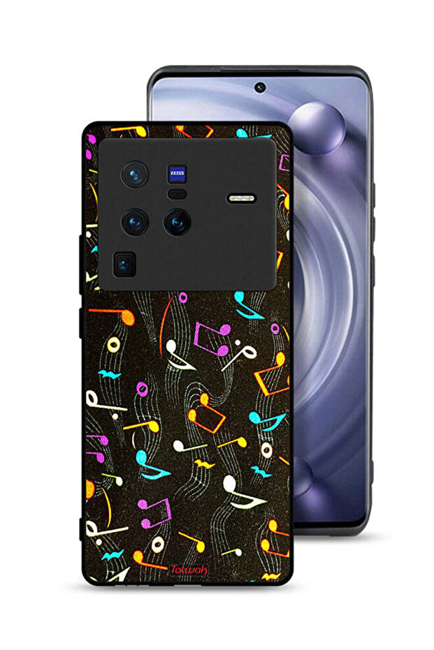 Vivo X80 Pro Protective Case Cover Music Fabric Pattern