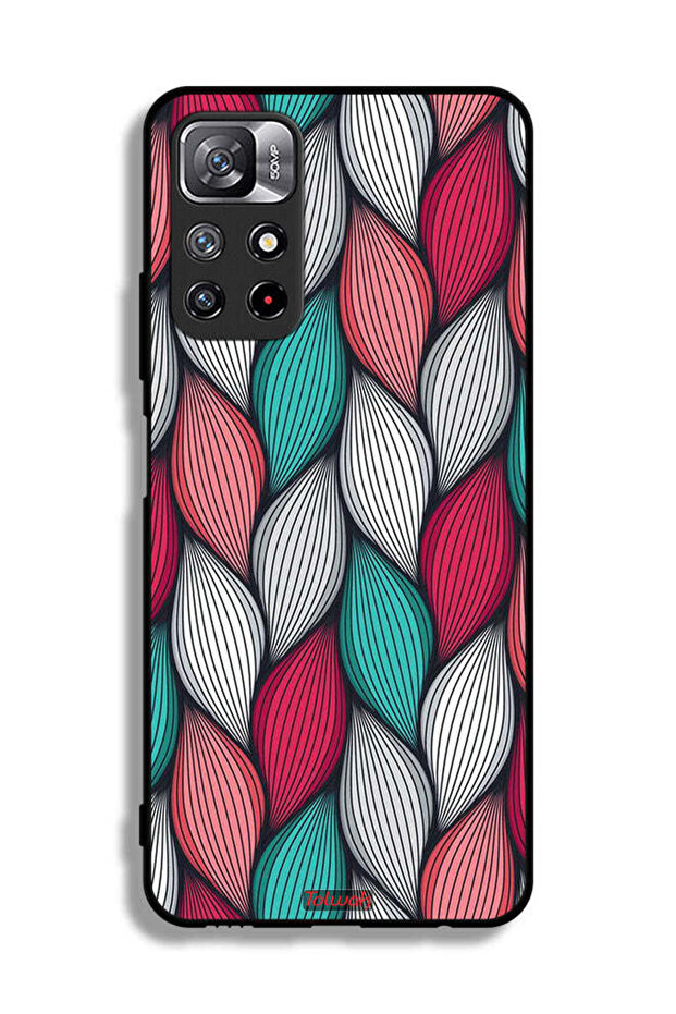 غطاء حماية لهاتف شاومي ريدمي نوت 11S بنقشة ريشة - 2