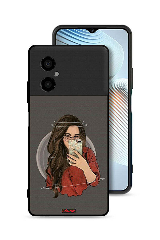 غطاء حماية لهاتف Xiaomi Poco M4 5G لالتقاط صور سيلفي