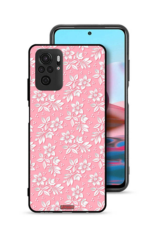 Xiaomi Redmi Note 10S Protective Case Cover Flowers Background Pattern