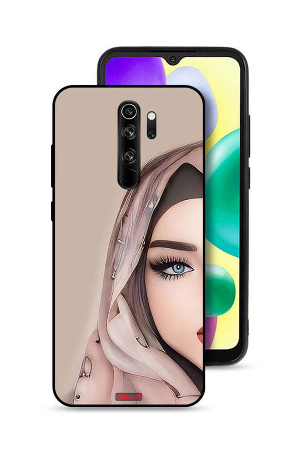 Xiaomi Redmi Note 8 Pro Protective Case Cover Half Face Girl Art