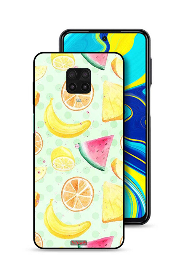 Xiaomi Redmi Note 9 Pro Protective Case Cover Fruits Watercolor Art
