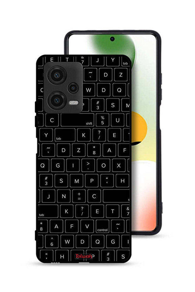 غطاء حماية لهاتف Xiaomi Poco X5 بنمط مفاتيح لوحة المفاتيح العشوائية