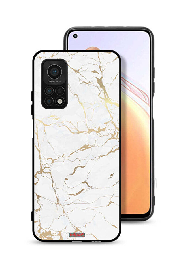 غطاء حماية لهاتف Xiaomi Mi 10T 5G بنمط رخامي