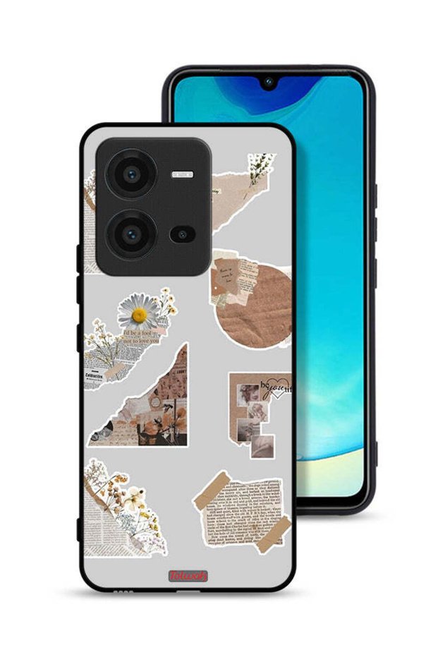Vivo V25 5G Protective Case Cover Pieces Of Paper Stickers