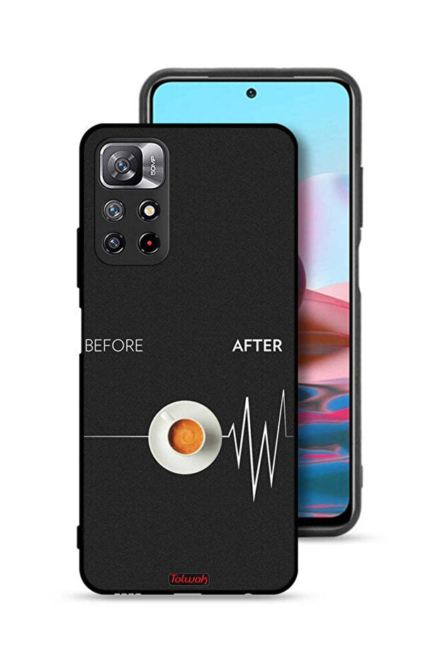غطاء حماية لهاتف Xiaomi Redmi Note 11 4G قبل وبعد