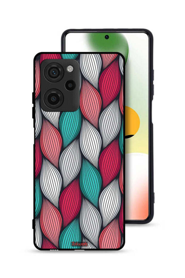 غطاء حماية لهاتف Xiaomi Poco X5 Pro بنقشة ريشة