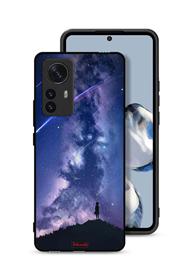 غطاء حماية لهاتف Xiaomi 12S Pro بنقشة نجوم متحركة