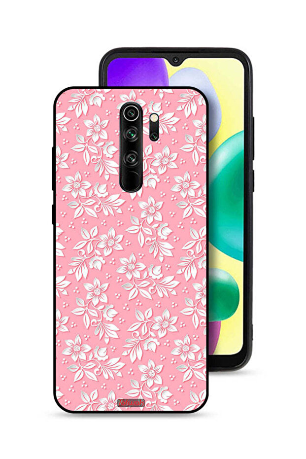 Xiaomi Redmi Note 8 Pro Protective Case Cover Flowers Background Pattern