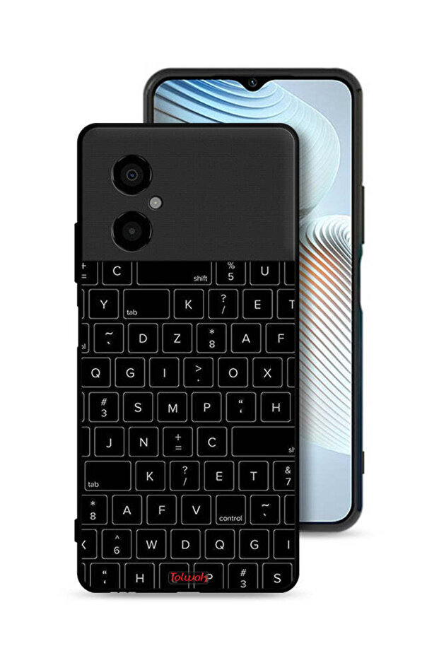Xiaomi Poco M4 5G Protective Case Cover Random Keyboard Keys Pattern