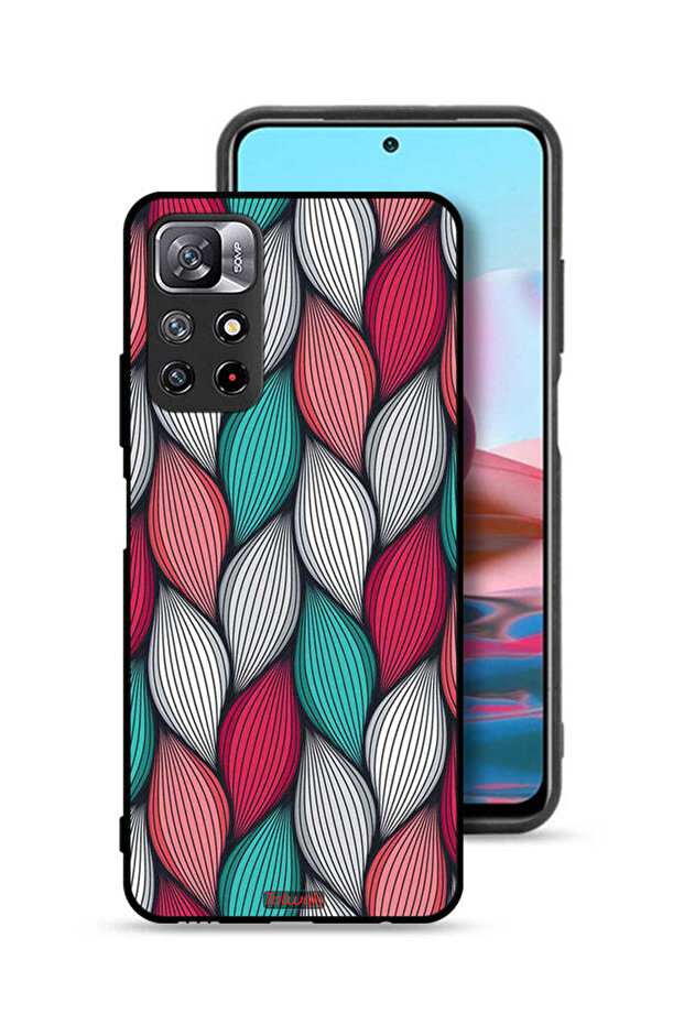 غطاء حماية لهاتف شاومي ريدمي نوت 11S بنقشة ريشة - 1