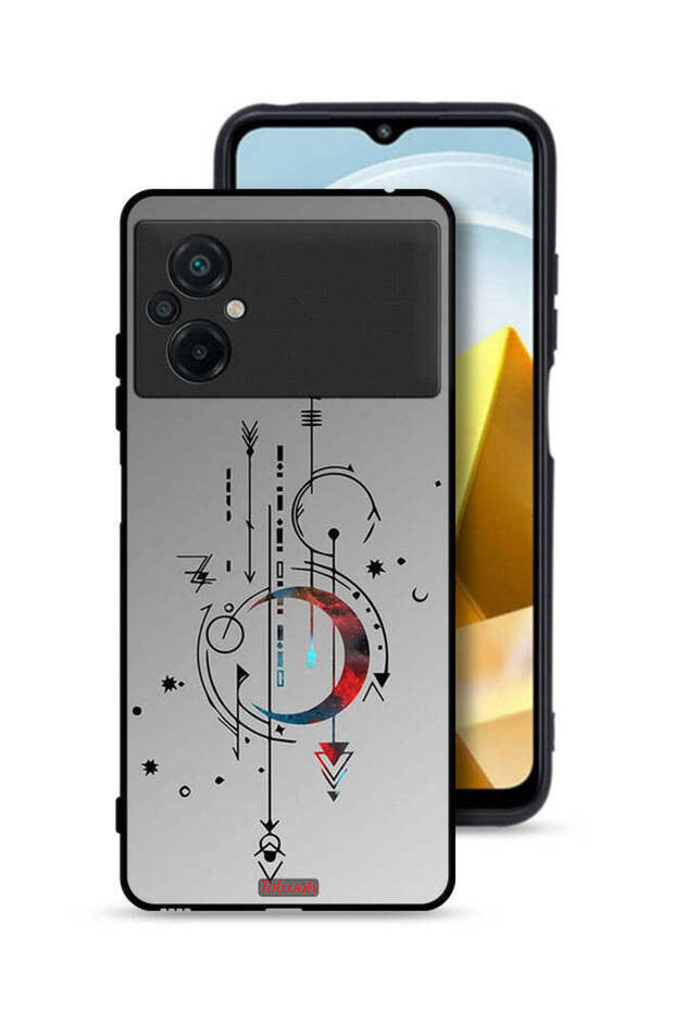 Xiaomi Poco M5 4G Protective Case Cover Moon And Arrows Art Pattern