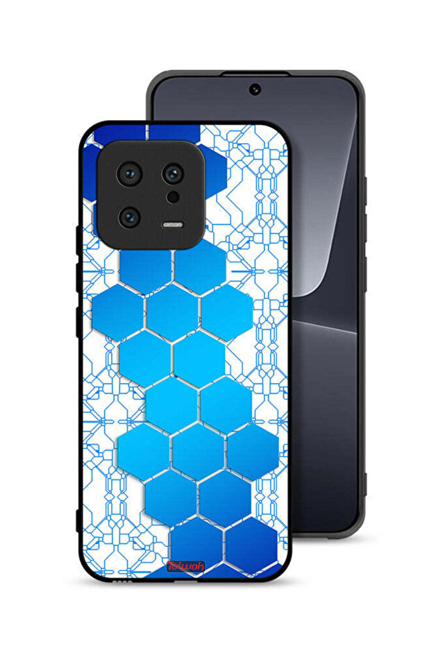 Xiaomi 13 Protective Case Cover Honeycomb Hexagon Icon Networks