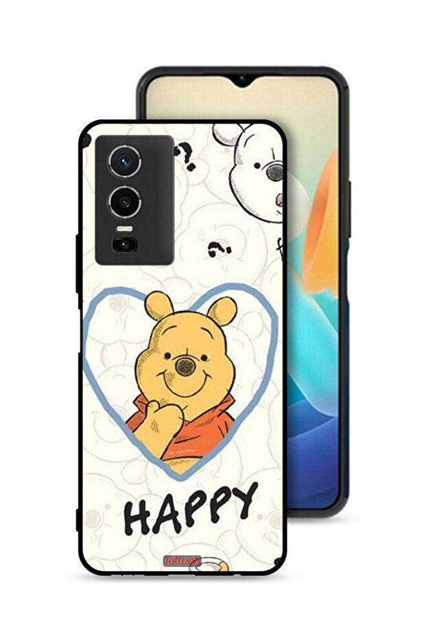 غطاء حماية لهاتف Vivo Y76 5G بتصميم دب باباي