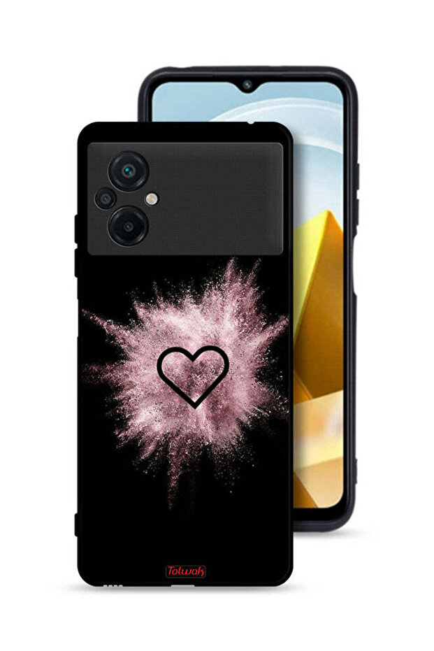 Xiaomi Poco M5 4G Protective Case Cover Heart On Glitters