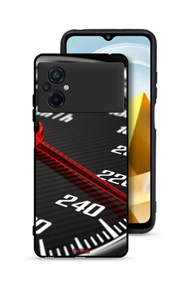 غطاء حماية لهاتف Xiaomi Poco M5 4G مع عداد السرعة