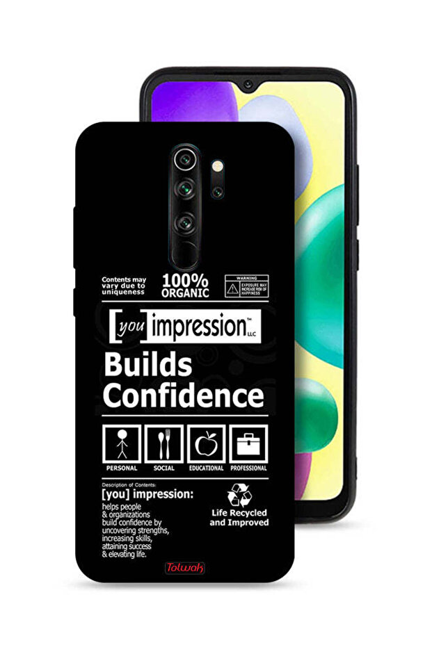 Xiaomi Redmi Note 8 Pro Protective Case Cover Builds Confidence Sticker