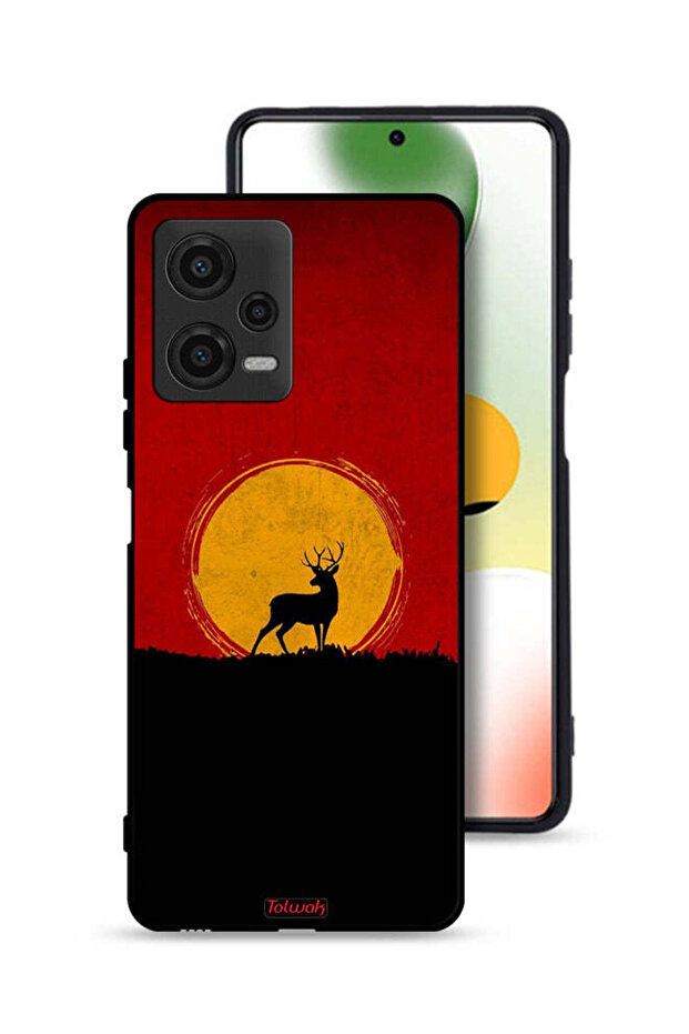 Xiaomi Poco X5 Protective Case Cover Deer And Moon Artwork