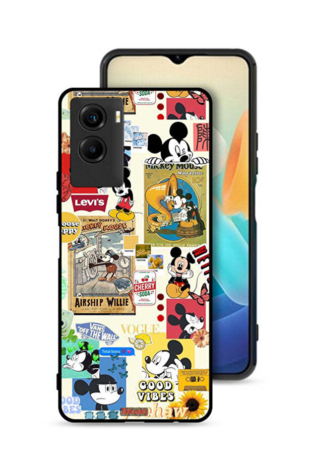 Vivo Y55s 5G (2021) Protective Case Cover Chose Happy And Stickers