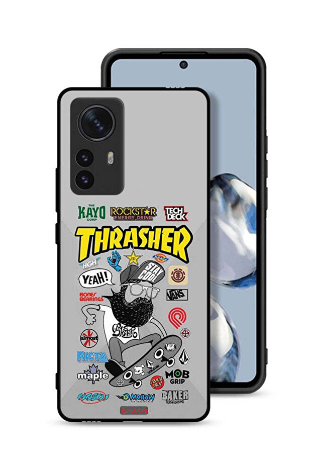 غطاء حماية لهاتف Xiaomi 12S Pro بتصميم ملصق ثراشر