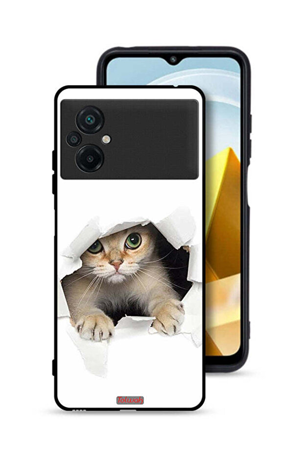 Xiaomi Poco M5 4G Protective Case Cover Cat Appearing