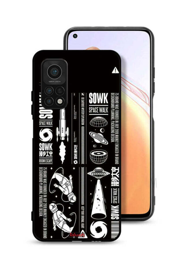 غطاء حماية لهاتف Xiaomi Mi 10T Pro 5G ملصق Sowk Space Walk